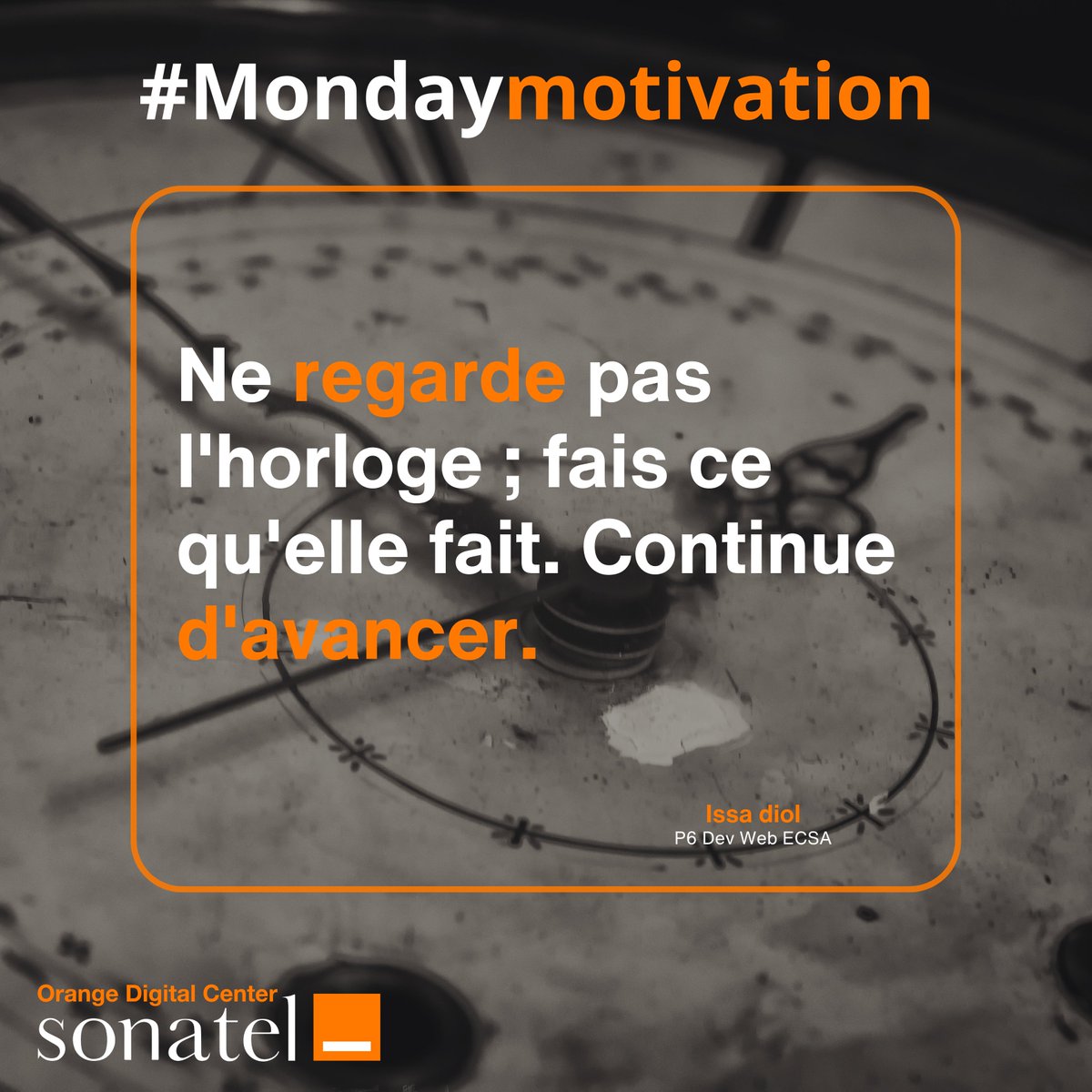 #ᴍᴏɴᴅᴀʏᴍᴏᴛɪᴠᴀᴛɪᴏɴ
Le mouvement c’est la vie.
Sois en mouvement,
pose des actes et avances !

#AmalNjariñAskanWi #OrangeDigitalCenter