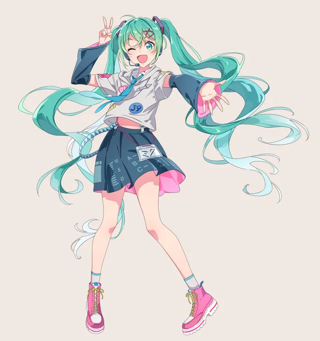 【今年のお仕事まとめ】③ 初音ミク×ベネッセ・コラボ各種。オンライン卒業式の桜袴ミクや衣装デザインコンテンストビジュアル、MVイラストなど各種担当いたしました。富士急とのコラボに引き続き、最近ミクさん描かせていただける機会が増えて楽しいです。
