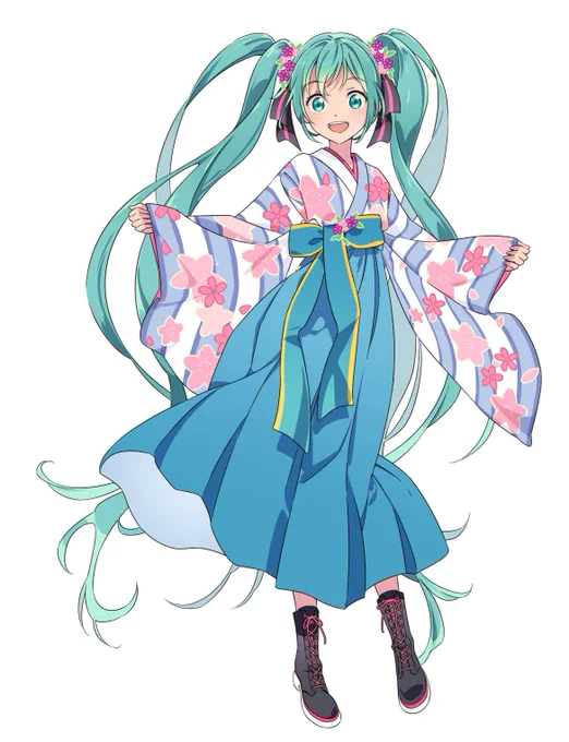 【今年のお仕事まとめ】③ 初音ミク×ベネッセ・コラボ各種。オンライン卒業式の桜袴ミクや衣装デザインコンテンストビジュアル、MVイラストなど各種担当いたしました。富士急とのコラボに引き続き、最近ミクさん描かせていただける機会が増えて楽しいです。