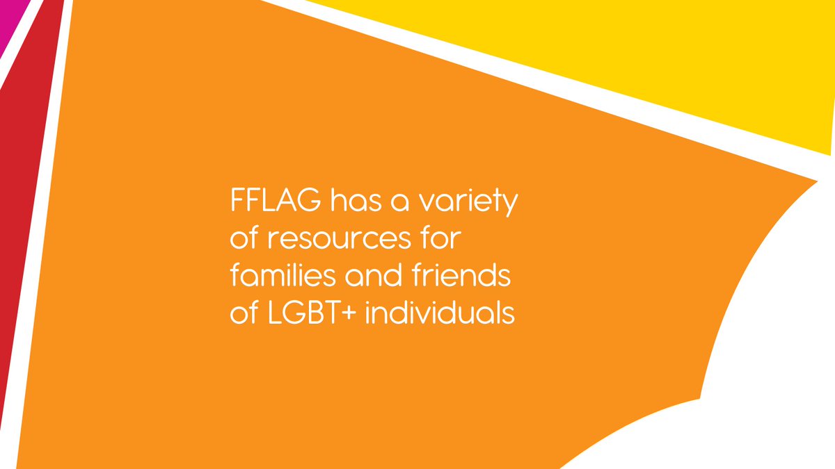 Did you know FFLAG has a variety of resources for families and friends of LGBT+ individuals? 

Whether you need information, literature, or someone to talk to, we're here for you. 🌈 

#FFLAGResources #LGBTQSupport
