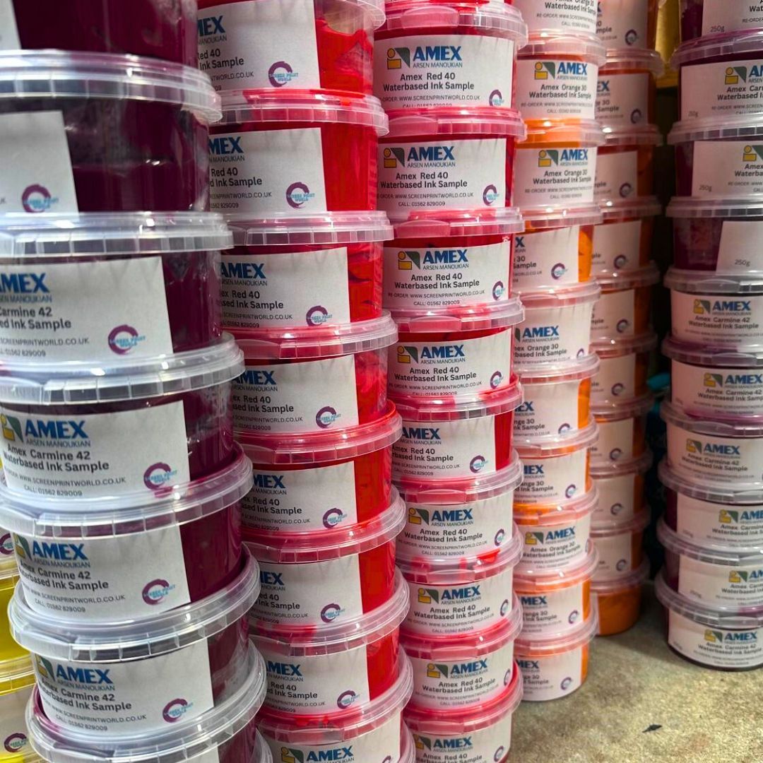 _screenprint's tweet image. Looking to switch to waterbased in the new year? Why not try before you buy with our £4 samples pots! Now available in the full AMEX colour range! 

buff.ly/2wT3FHn

#screenprinting #waterbased #waterbasedprinting #printlife #printshop #screenprint #tshirtprinting