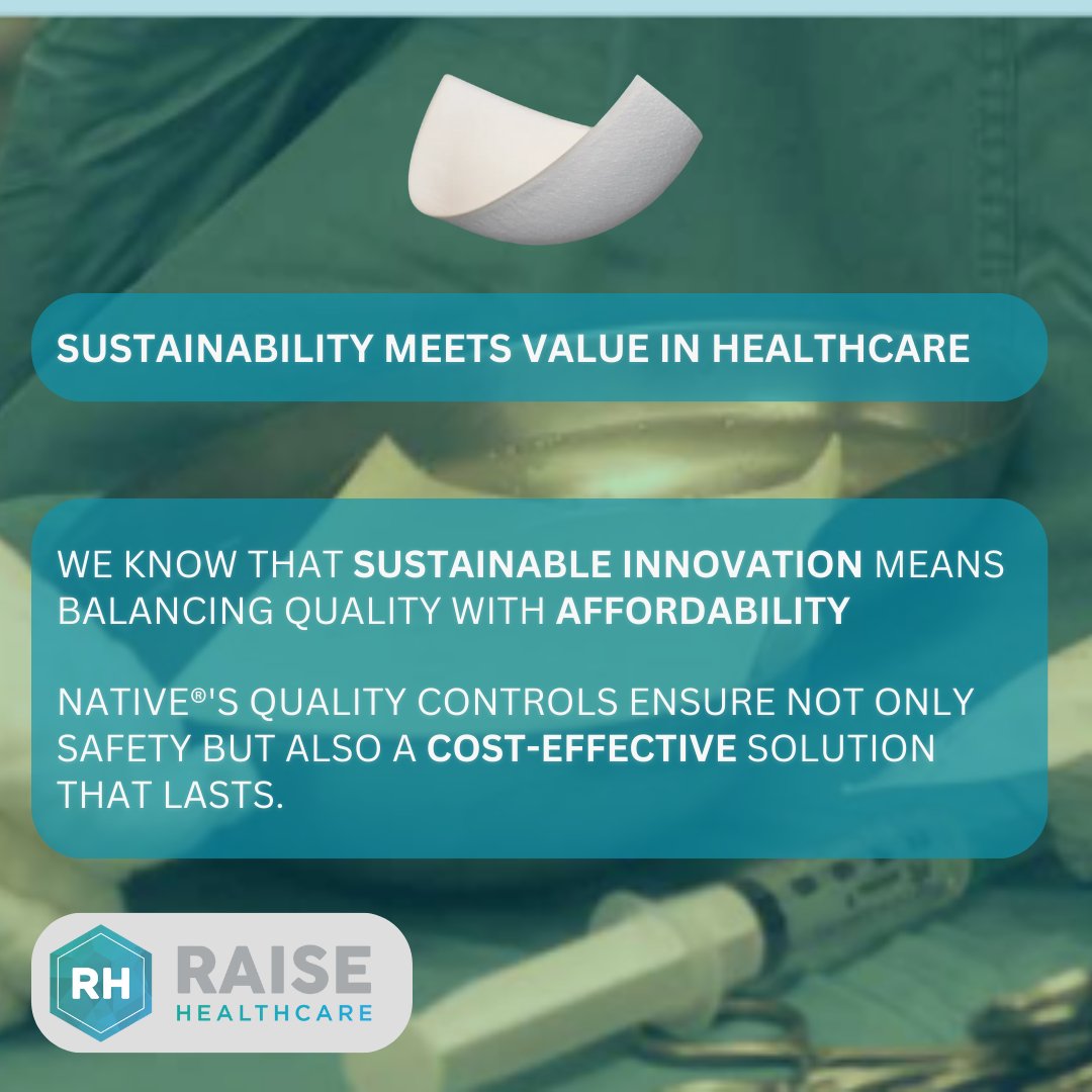 NATIVE®: Redefining Breast Reconstruction with Precision and Care

✔️ 0.6mm thick collagen matrix
✔️ Non-crosslinked &amp; chemical-free to reduce inflammation
✔️ Boosts tissue regeneration for faster healing

raisehealthcare.co.uk | 01216297818

#AestheticSurgery #SoftTissueRepair