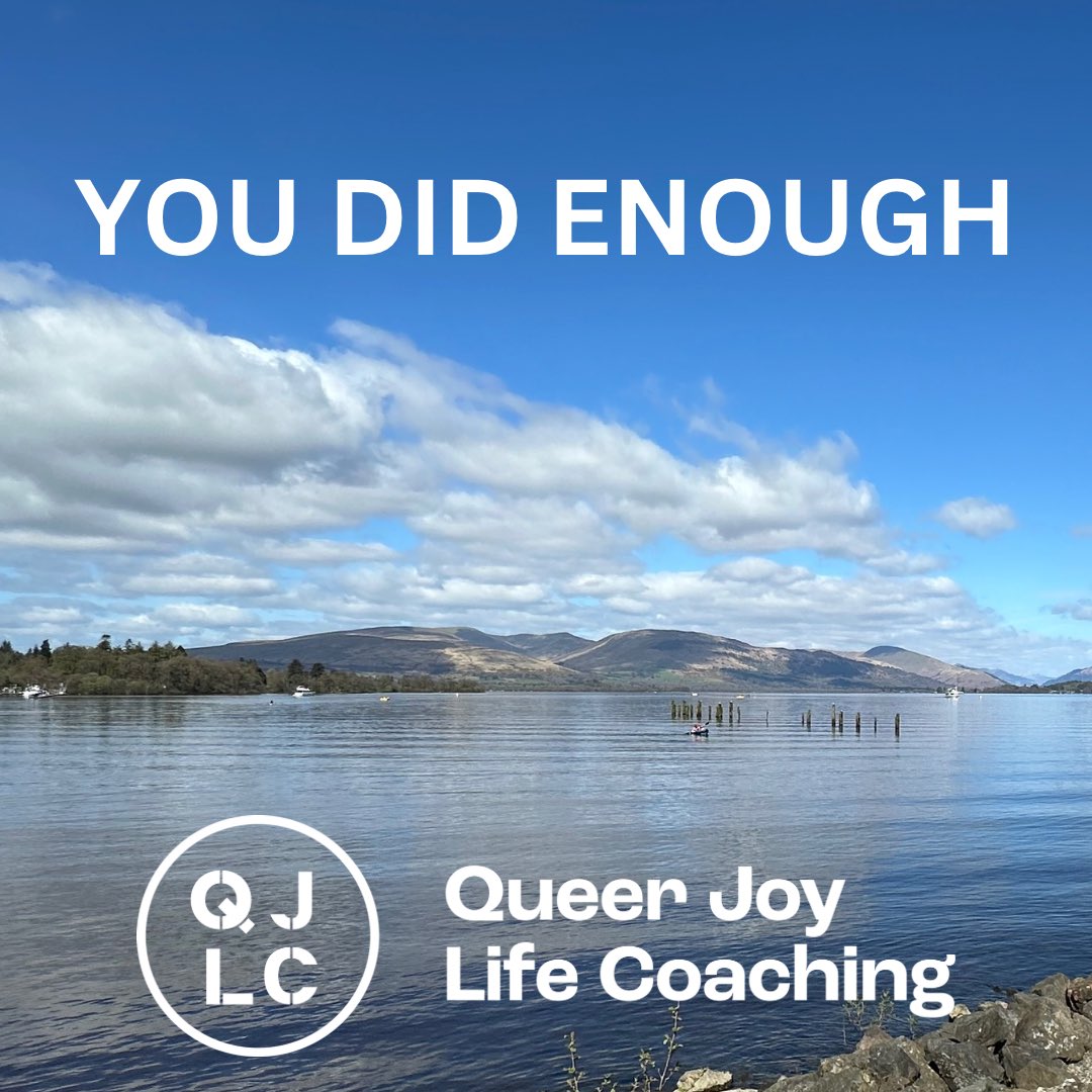 Whatever you achieved in 2024, it was enough.

If you grew 
If you evolved
If you got through each day
If you survived

You did enough, you tried your best, you are here and that is something to celebrate!

queerjoylifecoaching.com