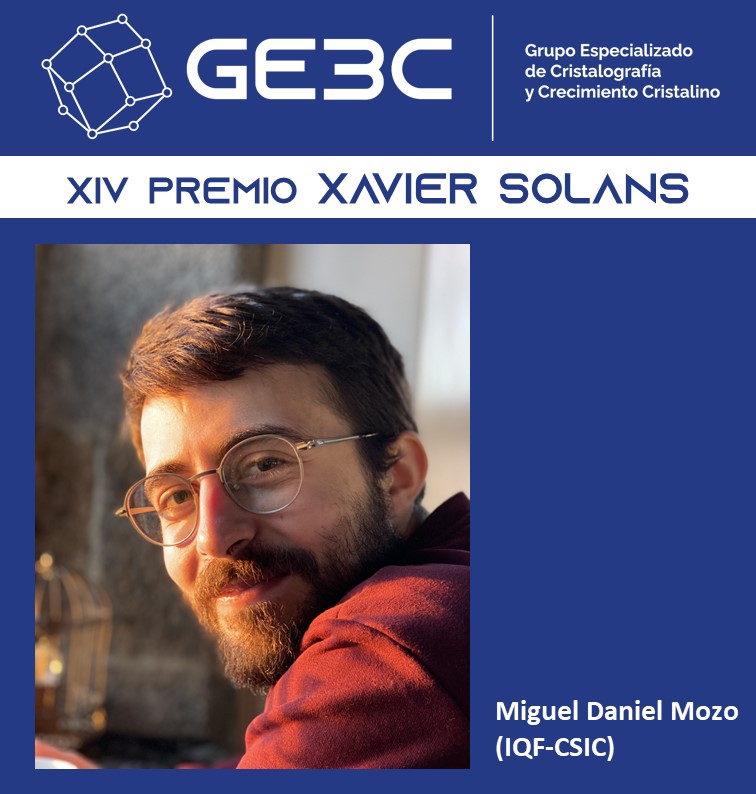 📣 El #GE3C concede el XIV Premio Xavier Solans 🏅 a  Miguel Daniel Mozo del <a href="/iqf_csic/">IQF-CSIC</a> por su trabajo: doi.org/10.1126/sciadv…