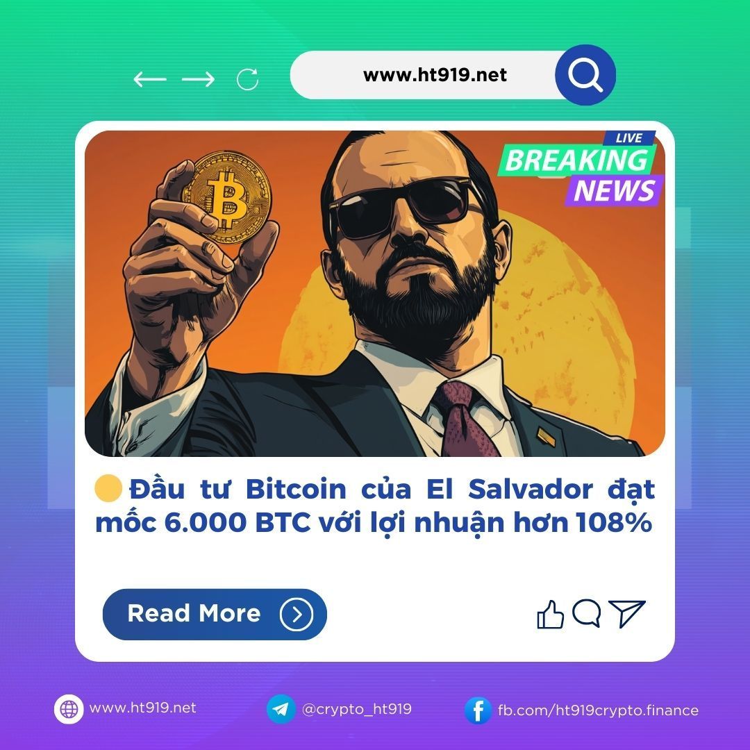 ht919_crypto's tweet photo. 🔷🐳 Đầu tư Bitcoin của El Salvador đạt mốc 6.000 BTC với lợi nhuận hơn 108%
Theo dõi nhiều hơn thông tin thị trường, insights, trading tại website: https://t.co/bdlprjrx1X
#crypto #cryptonewstoday #bitcoin #btc #cryptonhatrang #blockchain https://t.co/5Onqj6koR3
