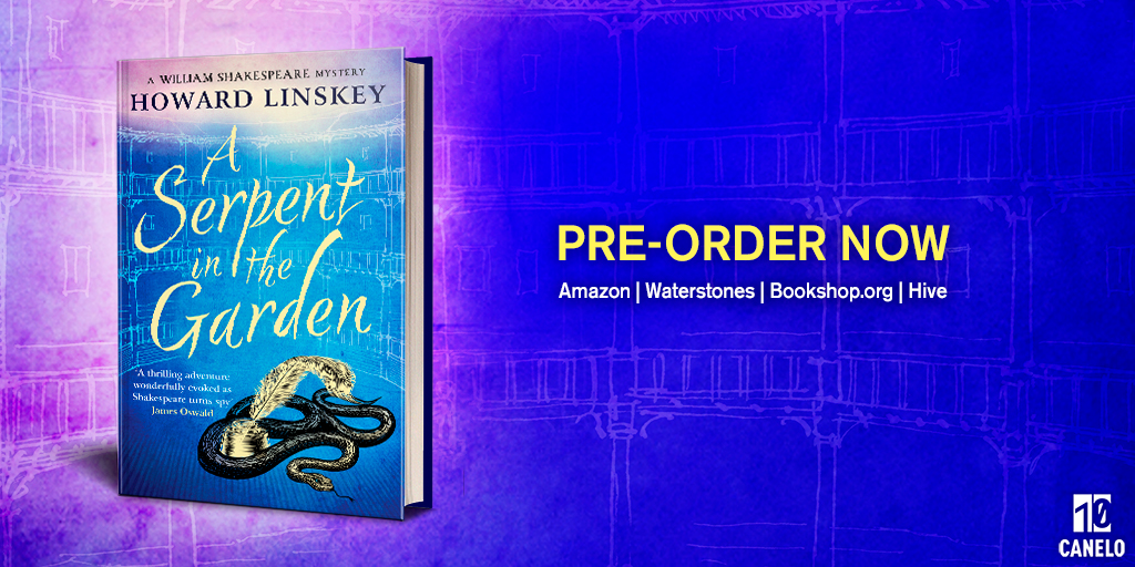 Canelo (@canelo_co) on Twitter photo The world's greatest ever writer turns detective... #ASerpentInTheGarden is the first book in <a href="/HowardLinskey/">Howard Linskey</a>'s new #historicalmystery series following the life of William #Shakespeare 📚
Out in one month and available to pre-order now👉 geni.us/ASITG The world's greatest ever writer turns detective... #ASerpentInTheGarden is the first book in <a href="/HowardLinskey/">Howard Linskey</a>'s new #historicalmystery series following the life of William #Shakespeare 📚
Out in one month and available to pre-order now👉 geni.us/ASITG