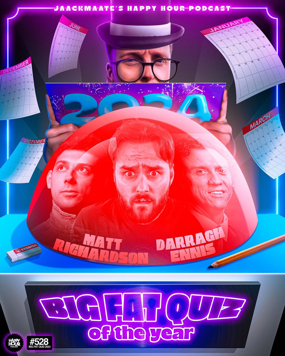 HAPPY HOUR’S BIG FAT QUIZ OF THE YEAR 🔥

Stevie vs Darragh Ennis vs Matt Richardson

WHO will be crowned the ultimate quiz champion? 🏆

2+ hours, watch it here:
open.spotify.com/episode/0hLfKS…