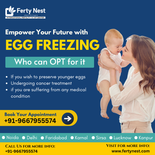 At Ferty Nest IVF, we provide expert guidance and advanced egg freezing treatments, empowering women to preserve their fertility for the future. 

📞 Book your appointment now: +91-9667955574

#EggFreezing #FertyNestIVF #FutureFertility #FertilityPreservation #WomenHealth