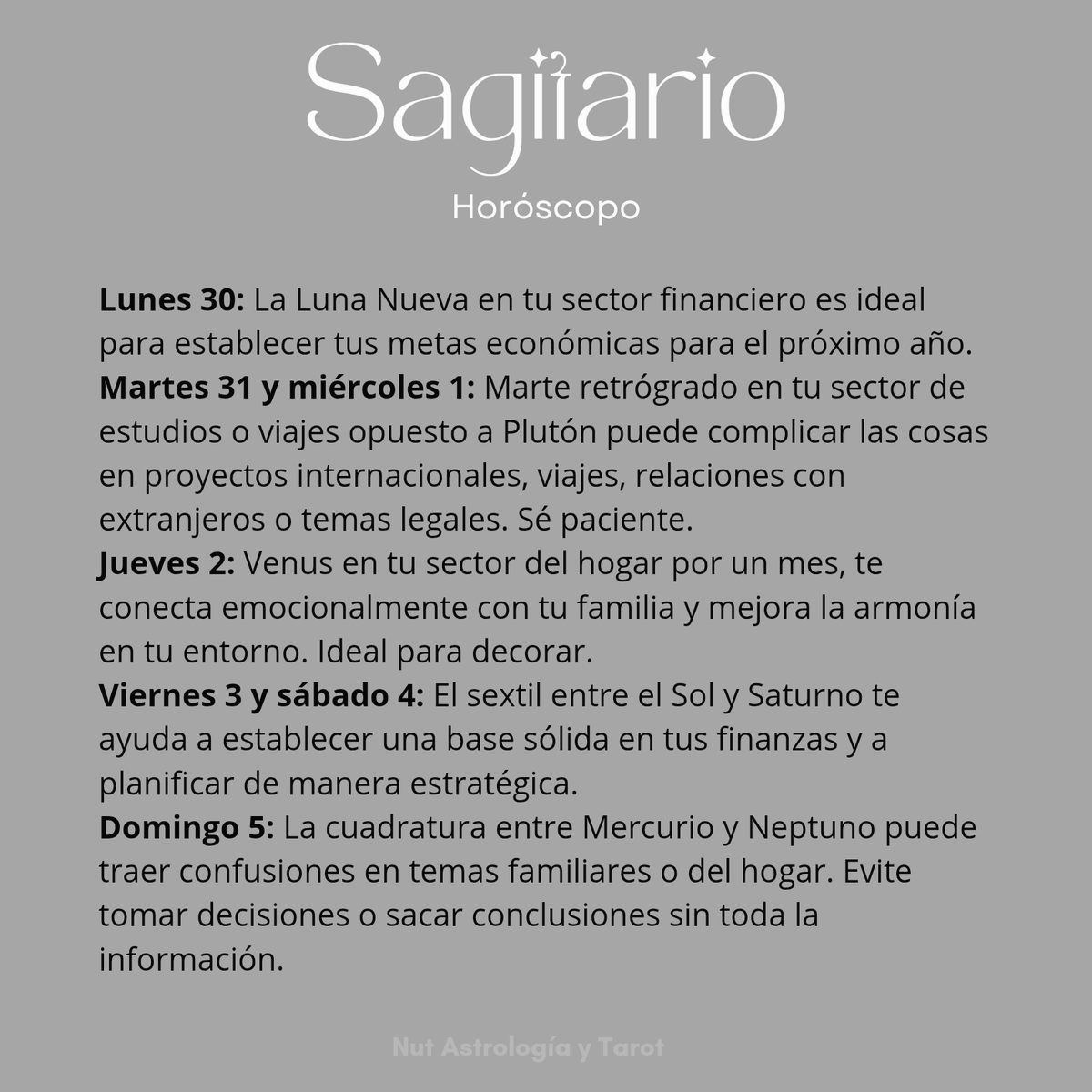 NUTastrologa's tweet photo. ✨ Horóscopo semanal 30 de diciembre 2024 al 5 de enero 2025
 ¡Es hora de recibir el nuevo año con intenciones claras y bien alineadas con las energías cósmicas!
 #Horóscopo #Astrología #SemanaAstrológica #Zodiaco #CrecimientoPersonal #LunaNueva #MercurioRetro https://t.co/nW0gBv5x8B