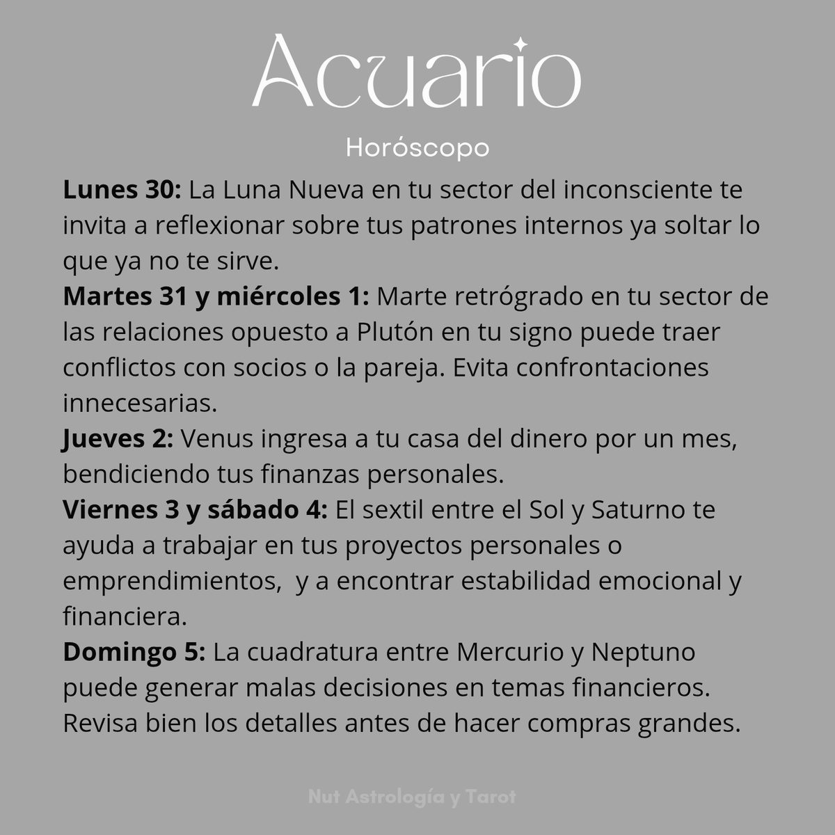 NUTastrologa's tweet photo. ✨ Horóscopo semanal 30 de diciembre 2024 al 5 de enero 2025
 ¡Es hora de recibir el nuevo año con intenciones claras y bien alineadas con las energías cósmicas!
 #Horóscopo #Astrología #SemanaAstrológica #Zodiaco #CrecimientoPersonal #LunaNueva #MercurioRetro https://t.co/nW0gBv5x8B