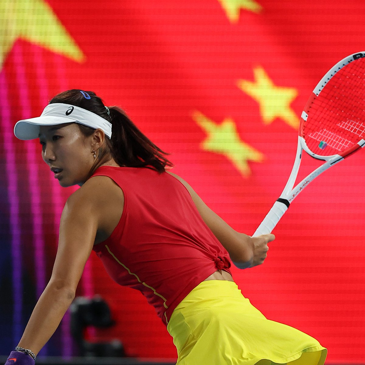 Onwards and upwards! Gao runs away with the first set for Team China 6-1  🇨🇳 #UnitedCup