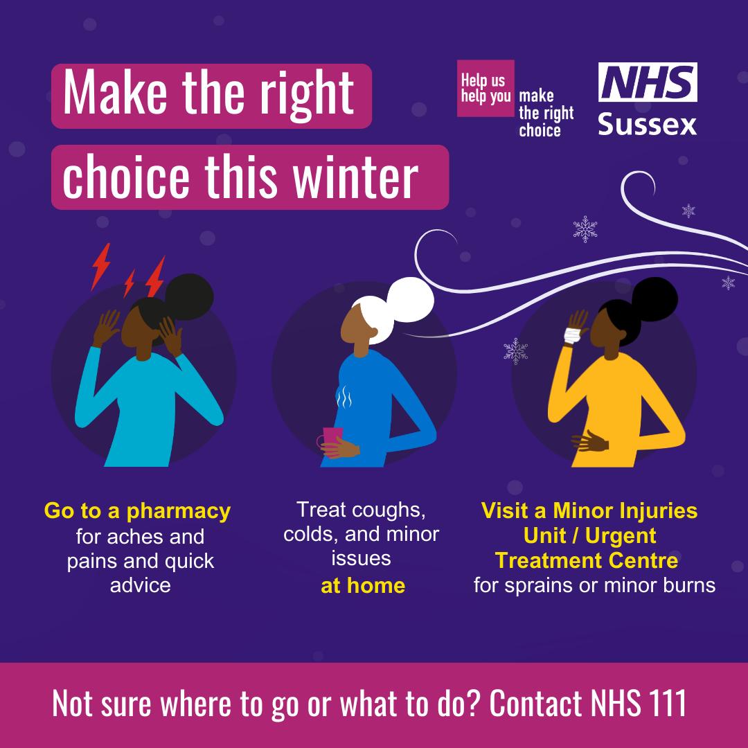 Feeling unwell? 
💊 See your pharmacist for minor illness advice. 
🖥️ Visit 111.nhs.uk or call 111 for care guidance. 
📖 Use the NHS App for symptom tips. 

Self-help first helps keep GP and emergency care available for those who need it most!