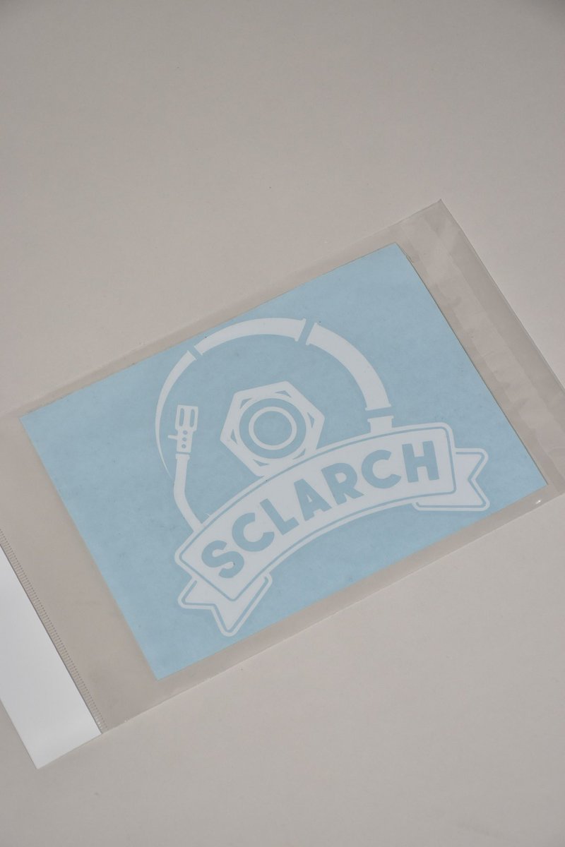 【数量限定商品】
年に一回しか販売しないSCLARCH CREAR STICKER
外に貼っても問題ありません。
通販でも購入可能
