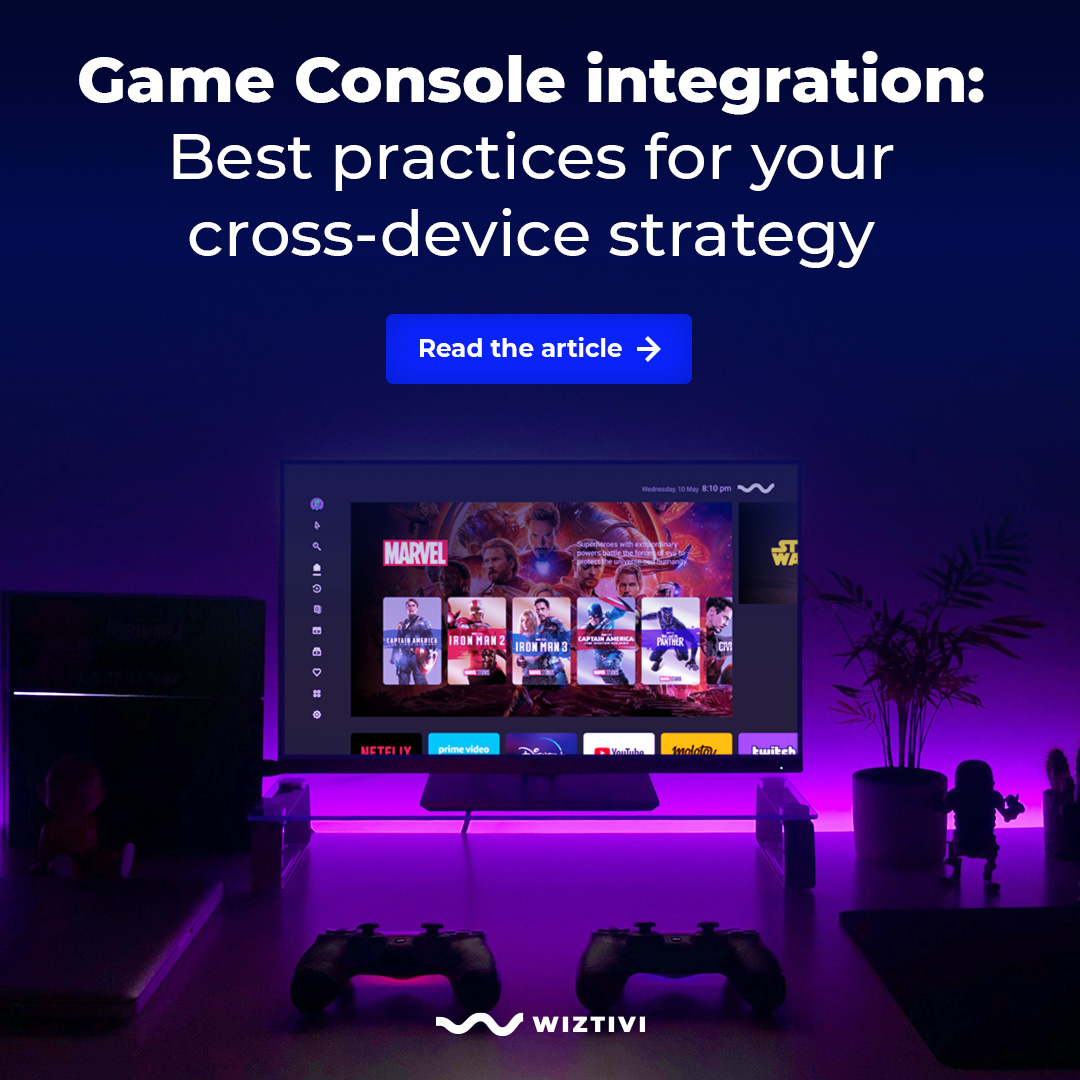 Wiztivi's tweet image. 🎮 Should video services prioritize apps for Xbox &amp;amp; PlayStation?

Discover tips on 4K, #UX, social interactivity &amp;amp; app store publication in our blog from April. Perfect for Pay-TV &amp;amp; Telcos! 🕹️

👉 Read the blog: hubs.ly/Q0301FD40 

#GameConsoles #CrossDevice #UI #Wiztivi
