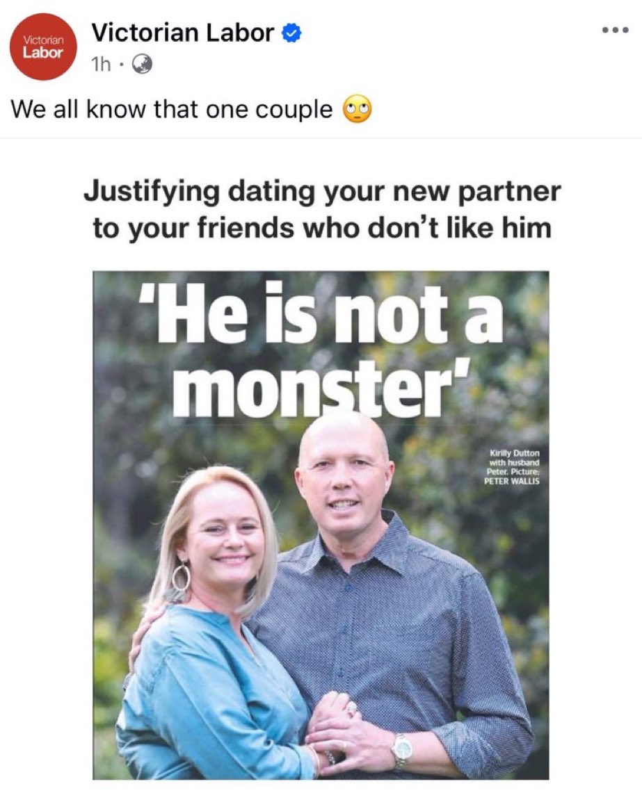 Gutter politics from Victorian Labor.