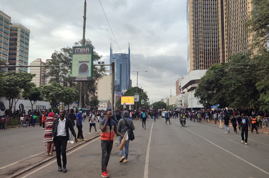 Nairobi CBD as now. Things are boiling out nicely. Just Retweet. Let's double the number.

Repost widely 

Monday is Monday Boniface Mwangi Larry Madowo John mahama Farouk Luos Riggy G