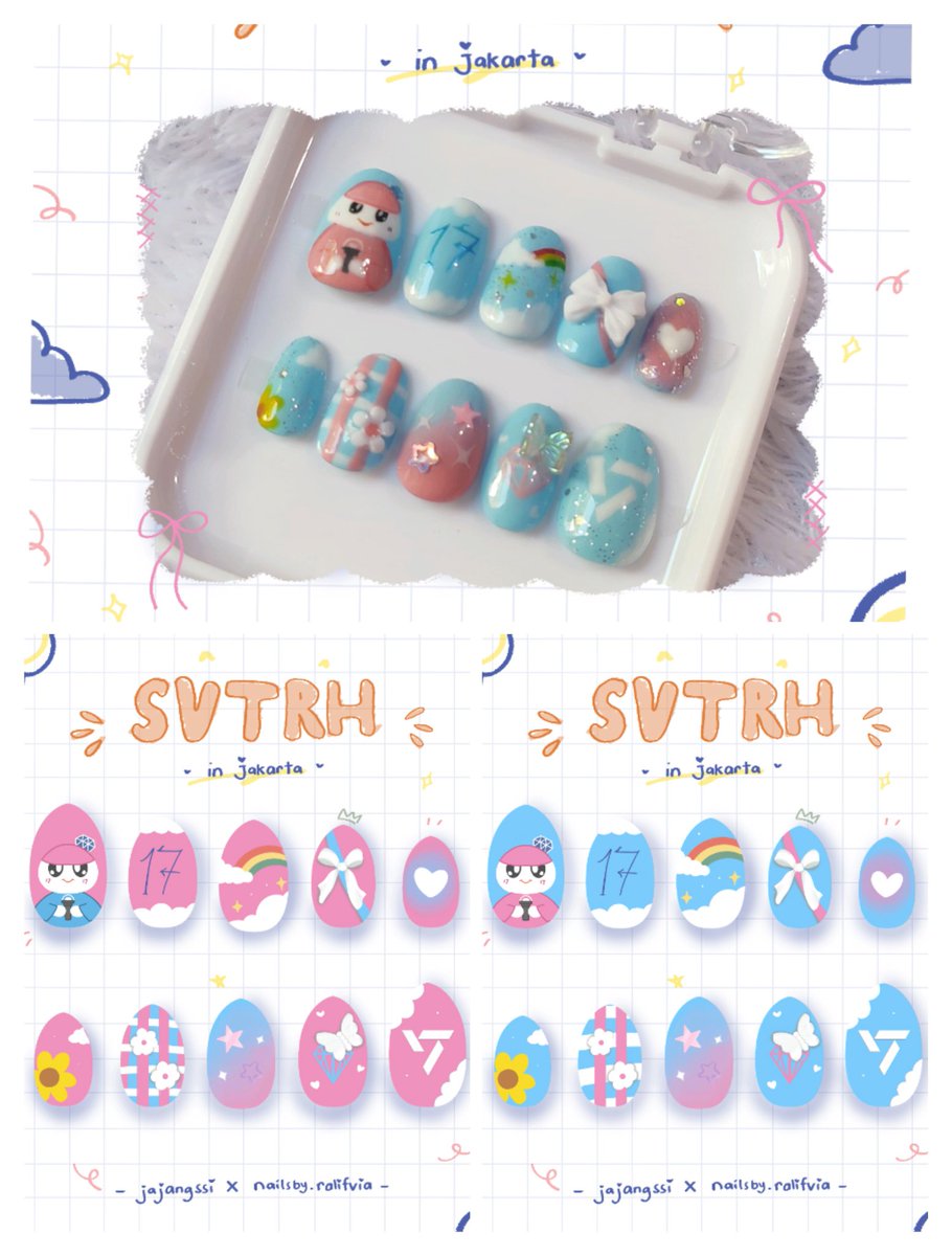 jajangssi's tweet photo. Last Day Pre Order SVTRH in Jkt Press on Nails
by @jajangssi x @shes_eunsim

🔗https://t.co/ldWRb0AovW

100% Handmade,Cutesy n Bongbongie

#SEVENTEEN_RIGHT_HERE
#SEVENTEEN #fanmade #svtnailsart #pressonnails #carat #caratmerch #fanmade https://t.co/xDoTFlZWZk