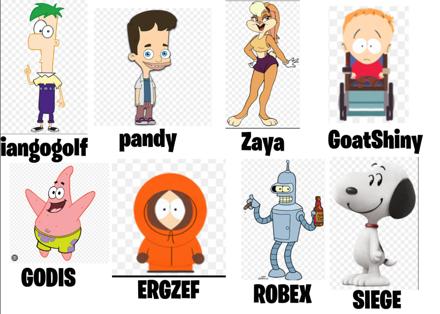 RUMBLE PLAYERS AS CARTOON CHARACTERS (PART 3)