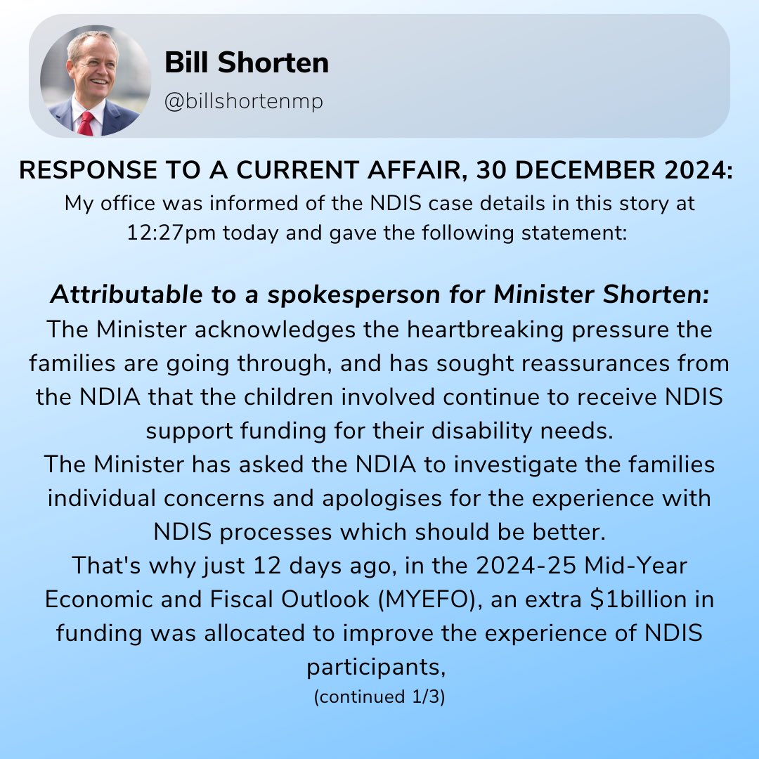 Bill Shorten tweet media
