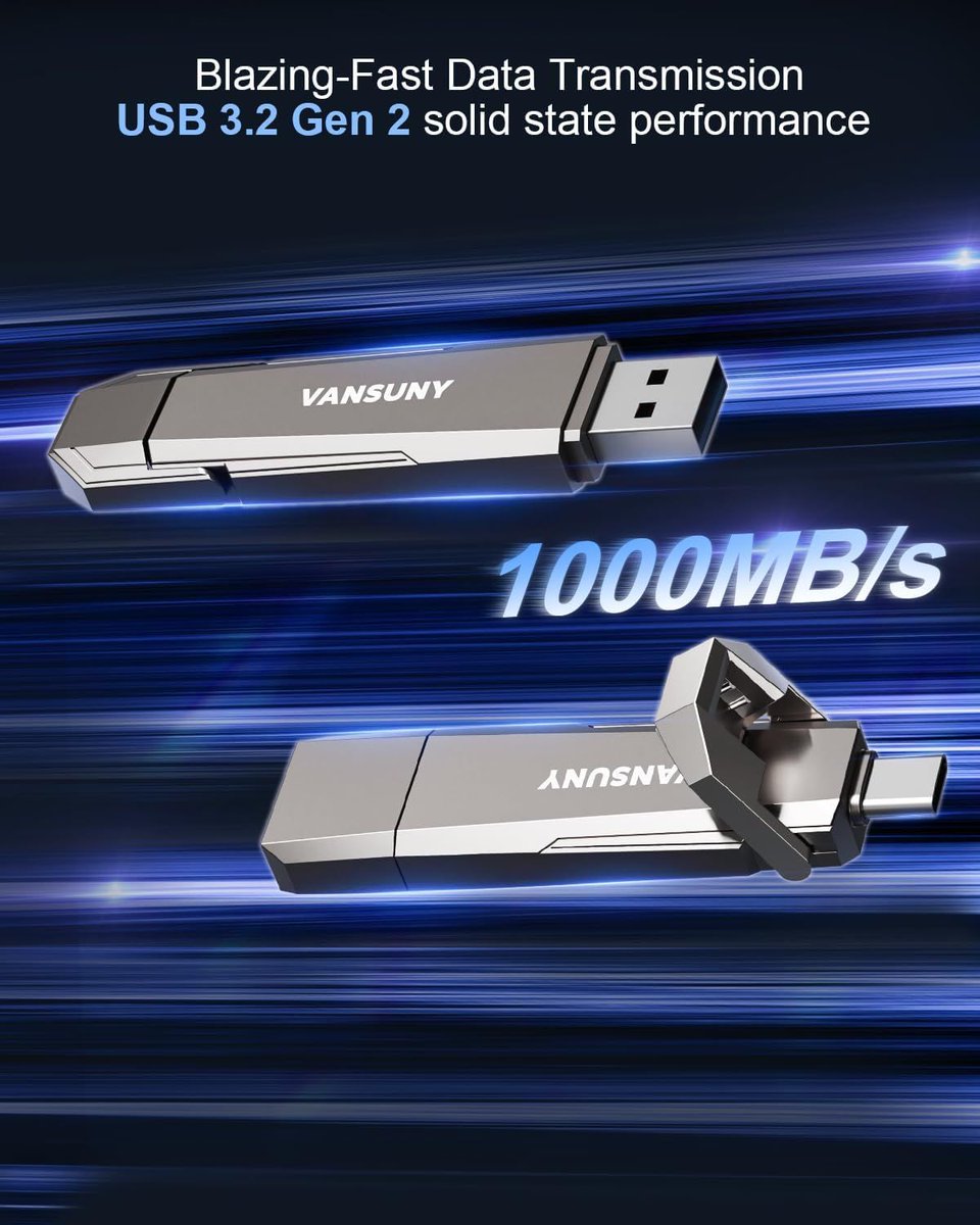 VansunyEmma's tweet image. Do you like the newly released Vansuny 1TB USB Solid State Drive ❓❓

USB 3.2
Dual USB A + USB C
1TB huge storage

buff.ly/3PgcaUE

#ssdflashdrive #usbflashdrive #usbdrive #vansuny #solidstatedrive