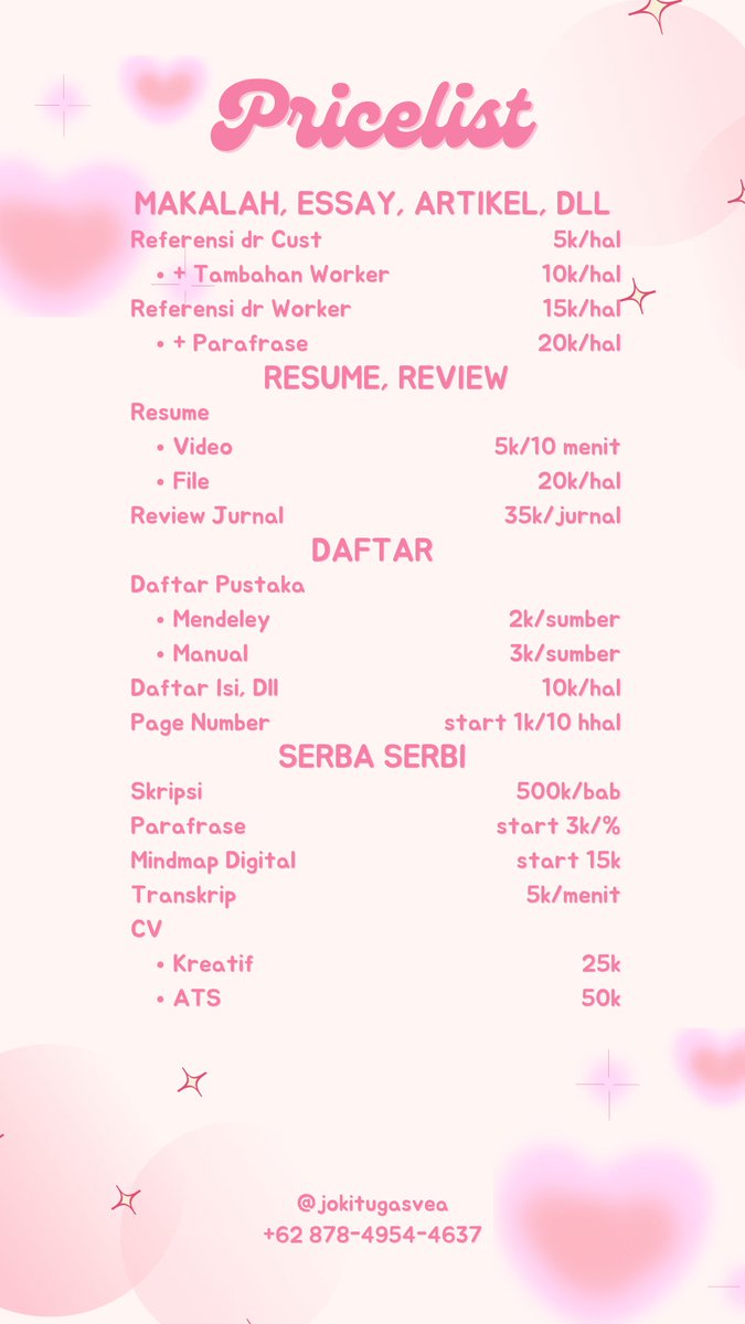 JOKI TUGAS, CEK TURNITIN, GETCONTACT tweet media