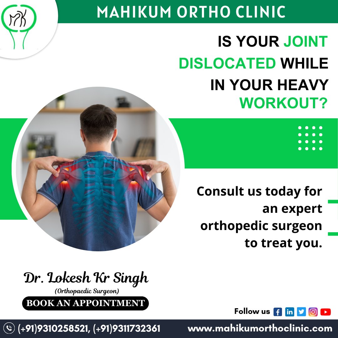 mahikumclinic's tweet image. 𝐈𝐬 𝐘𝐨𝐮𝐫 𝐉𝐨𝐢𝐧𝐭 𝐃𝐢𝐬𝐥𝐨𝐜𝐚𝐭𝐞𝐝 𝐖𝐡𝐢𝐥𝐞 𝐢𝐧 𝐘𝐨𝐮𝐫 𝐇𝐞𝐚𝐯𝐲 𝐖𝐨𝐫𝐤𝐨𝐮𝐭?
.
Book your appointment @(+91)9310258521, (+91)9311732361
--
#kneepain #LowerBackPain #dislocated #heavywörkout #PainRelief #MahikumOrthoClinic #Orthopaedicclinic #spinalhealth