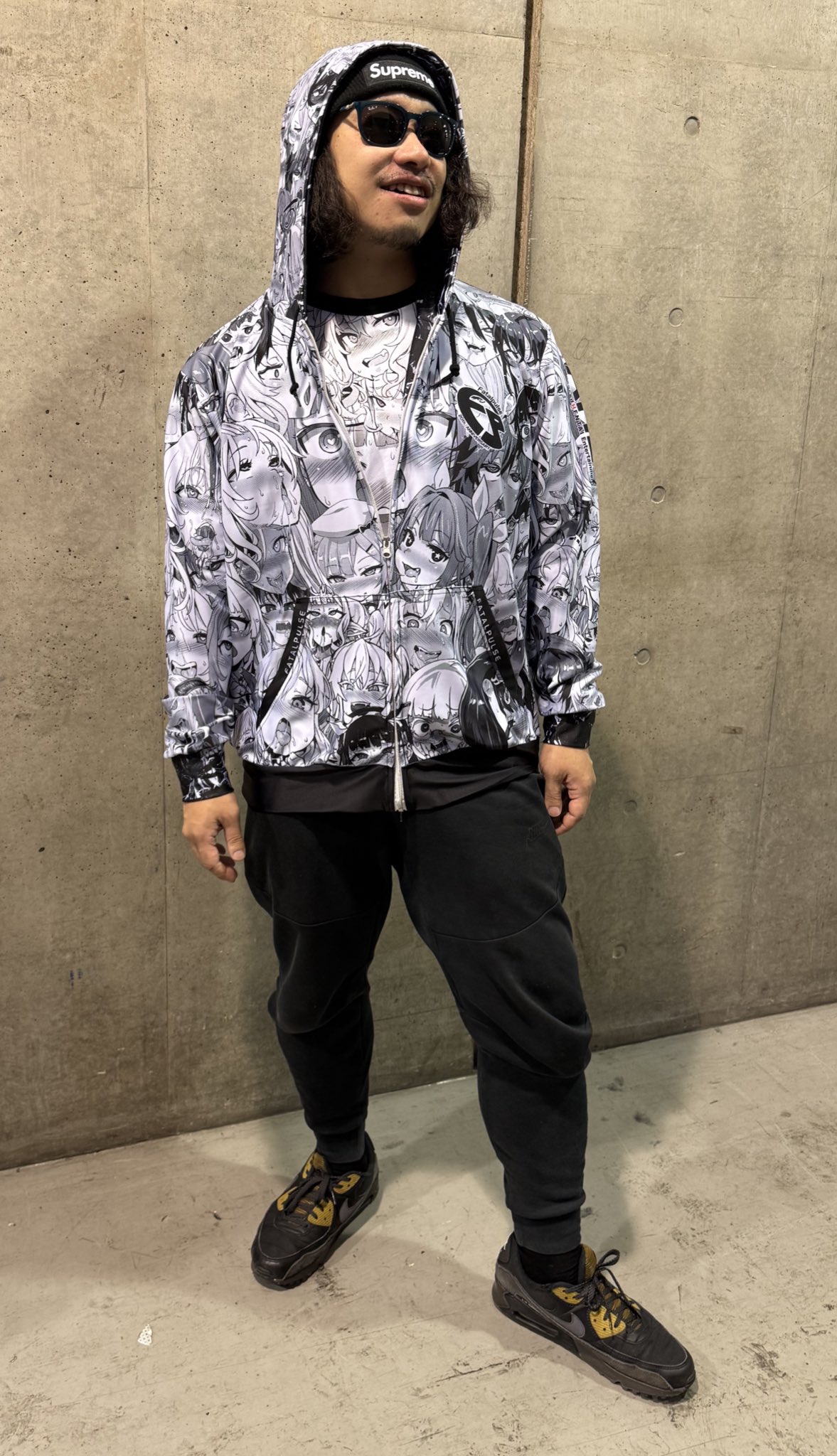 AHE顔パーカーFatalpulse 朝凪アヘ顔パーカーc105