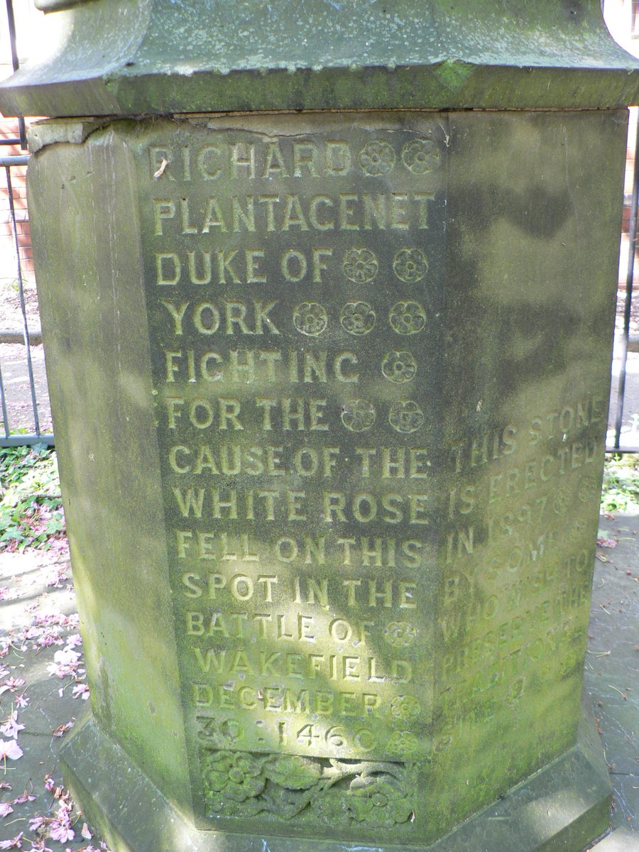30 December 1460. The Battle of Wakefield. Richard, Duke of York, his son Edmund, Earl of Rutland &amp; other Yorkists are killed. The Earl of Salisbury is killed the next day. York, Rutland &amp; Salisbury’s heads were displayed on Micklegate Bar in York.