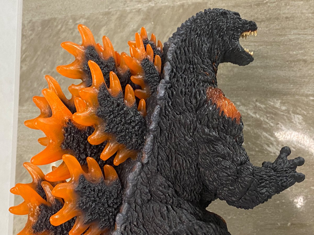 海洋堂 メガソフビシリーズ ゴジラ(1995) 夏ワンフェスで実物を拝見し