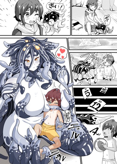 今年一番のお気に入りは海で助けたデカい娘ちゃんです🐙❤ 