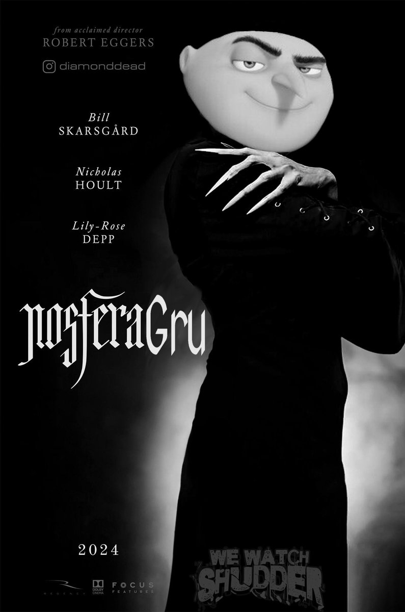 [JD] I can't be the only one who heard it, can I? #Nosferatu #BillSkarsgård #RobertEggers #DespicableMe #SteveCarell