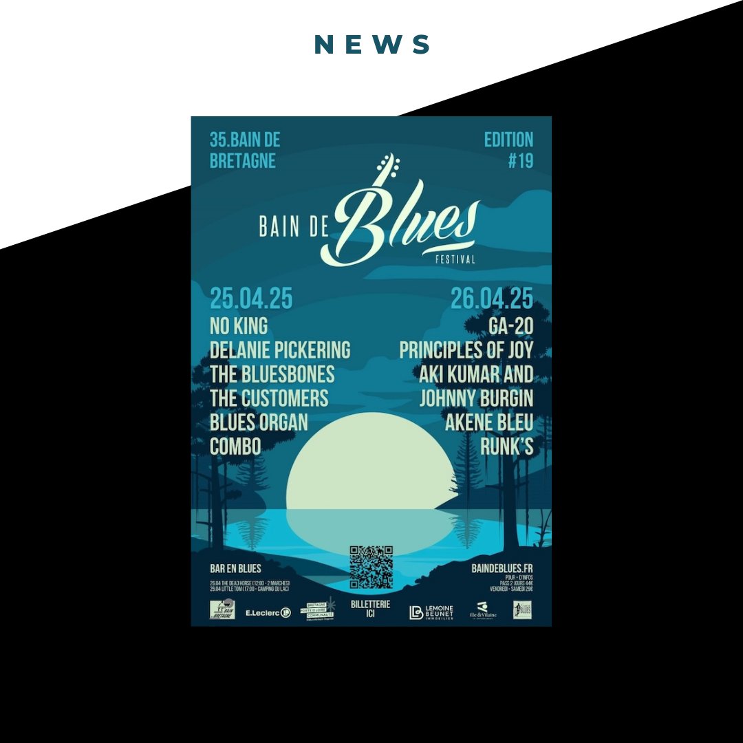 [news] Bain de Blues 2025, le programme
L’édition 2025 du festival accueillera Delanie Pickering, GA-20, The Bluesbones, Aki Kumar &amp; Johnny Burgin et bien d’autres les 25 et 26 avril.
🔗 soulbag.fr/bain-de-blues-…