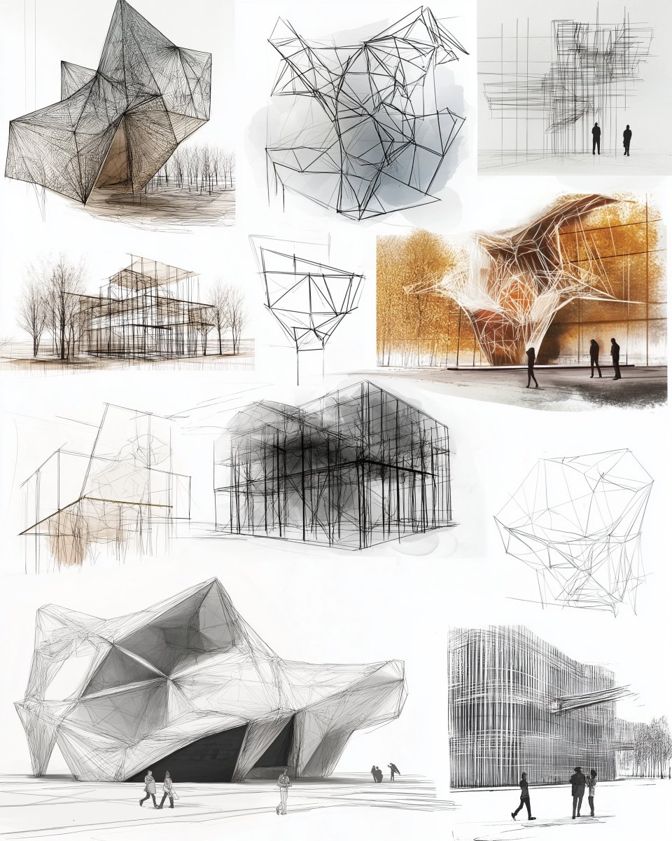 architegram's tweet photo. Minimalist wireframes meet dynamic forms in these conceptual architectural diagrams. Reimagining outdoor exhibitions, they explore geometry, space, and interaction through precision and creativity.
#ConceptualArchitecture #WireframeDesign #GeometryInArchitecture https://t.co/vltgk7uSyd