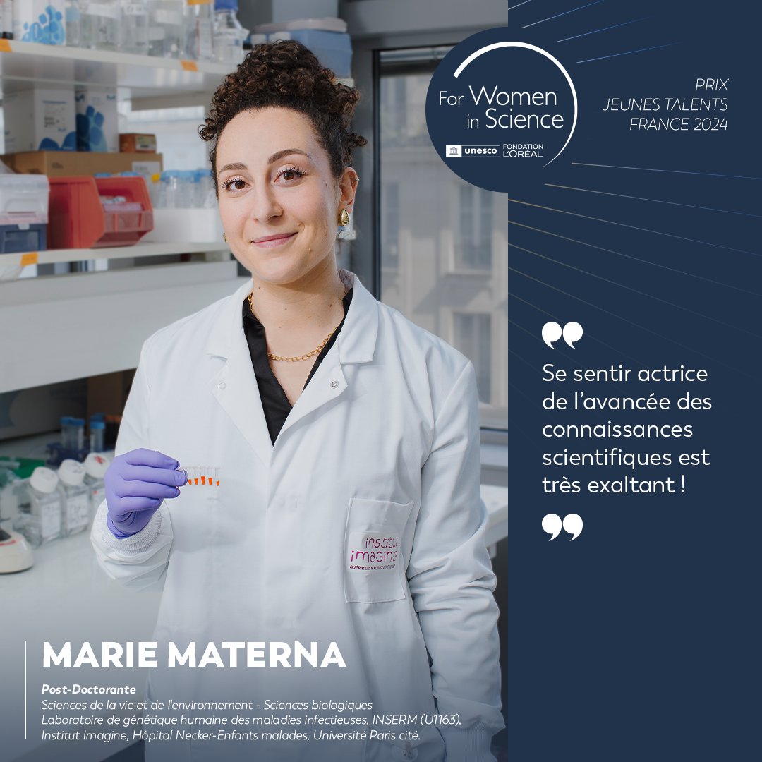 FondationLOreal's tweet photo. Marie Materna post-doctorante en sciences biologiques https://t.co/RW8Obr7JJS
