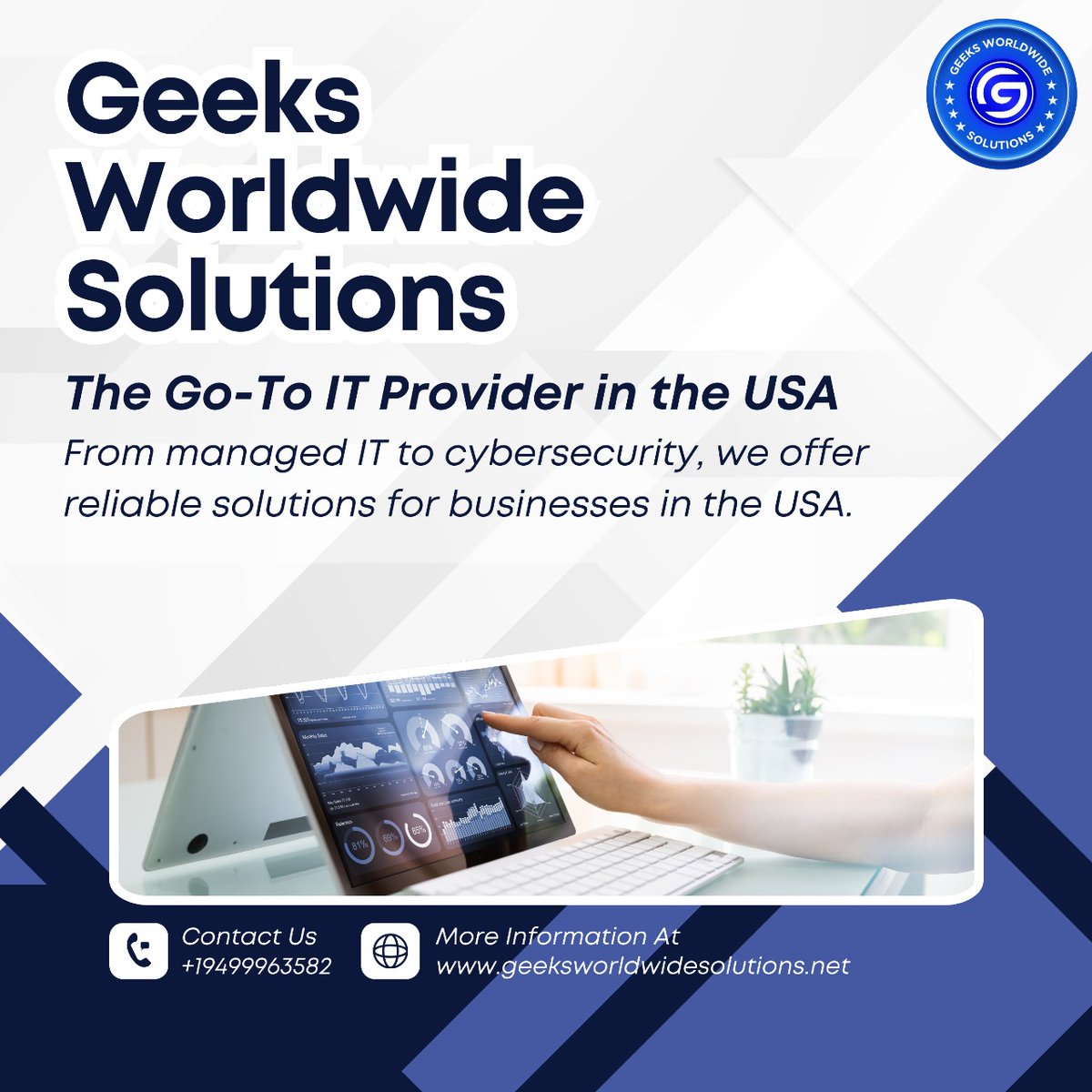 geeksolutioninc's tweet image. Geeks Worldwide SolutionsInc
Your trusted IT partner in the #USA! From managed IT services to advanced cybersecurity, we provide reliable solutions that help businesses thrive.
📞 Contact us: +1 949-996-3582
#ITSolutionsUSA #ManagedIT #CybersecurityExperts #TechSupportUSA