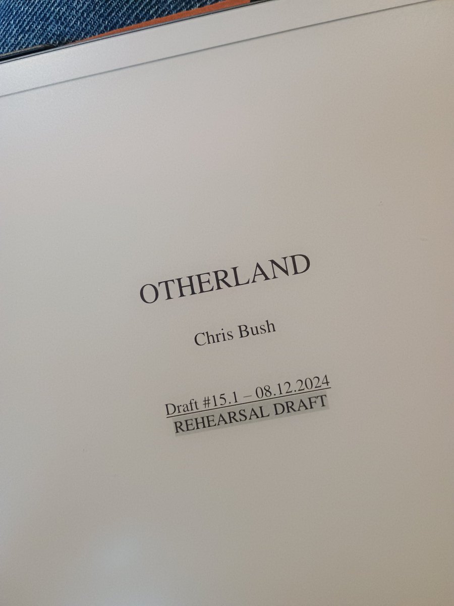 Day one of Otherland rehearsals <a href="/AlmeidaTheatre/">Almeida Theatre</a> - feels like Christmas all over again!