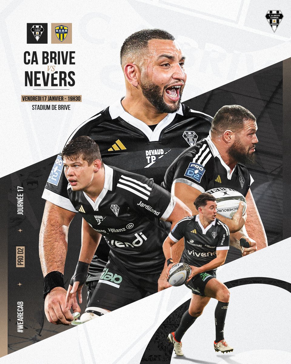 🔜🗓️ Le prochain rendez-vous au Stadium, c'est 𝐂𝐀 𝐁𝐫𝐢𝐯𝐞 - 𝐍𝐞𝐯𝐞𝐫𝐬  

Réservez vite vos billets 👉 bit.ly/44Z4egM