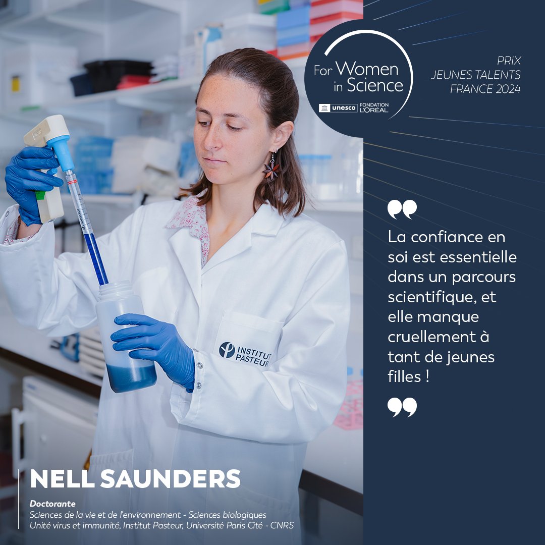 FondationLOreal's tweet photo. .@SaundersNell1 doctorante en sciences biologiques https://t.co/mIn8prTqlK