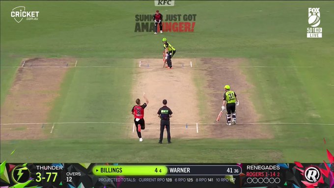 Sam Billings looks the goods in his 50th BBL match! 📹 Credits: Twitter/BBL