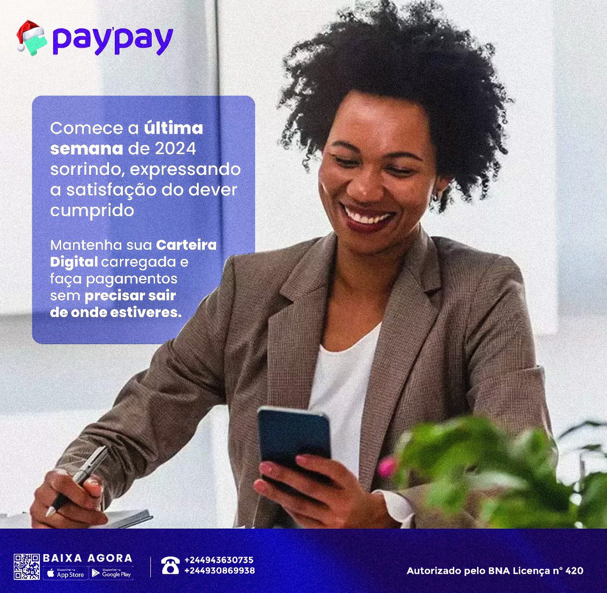 wearepaypay's tweet photo. Chegamos a última semana do mês e desejamos que dê abertura a novas vitórias e oportunidades.
Não esqueça que com a PayPay você tem todo os seus problemas sob o controle de um click.✅📲
#Pagamentos #Carteiradigital #Semanalaboral #wearepaypay https://t.co/xKl665DItp
