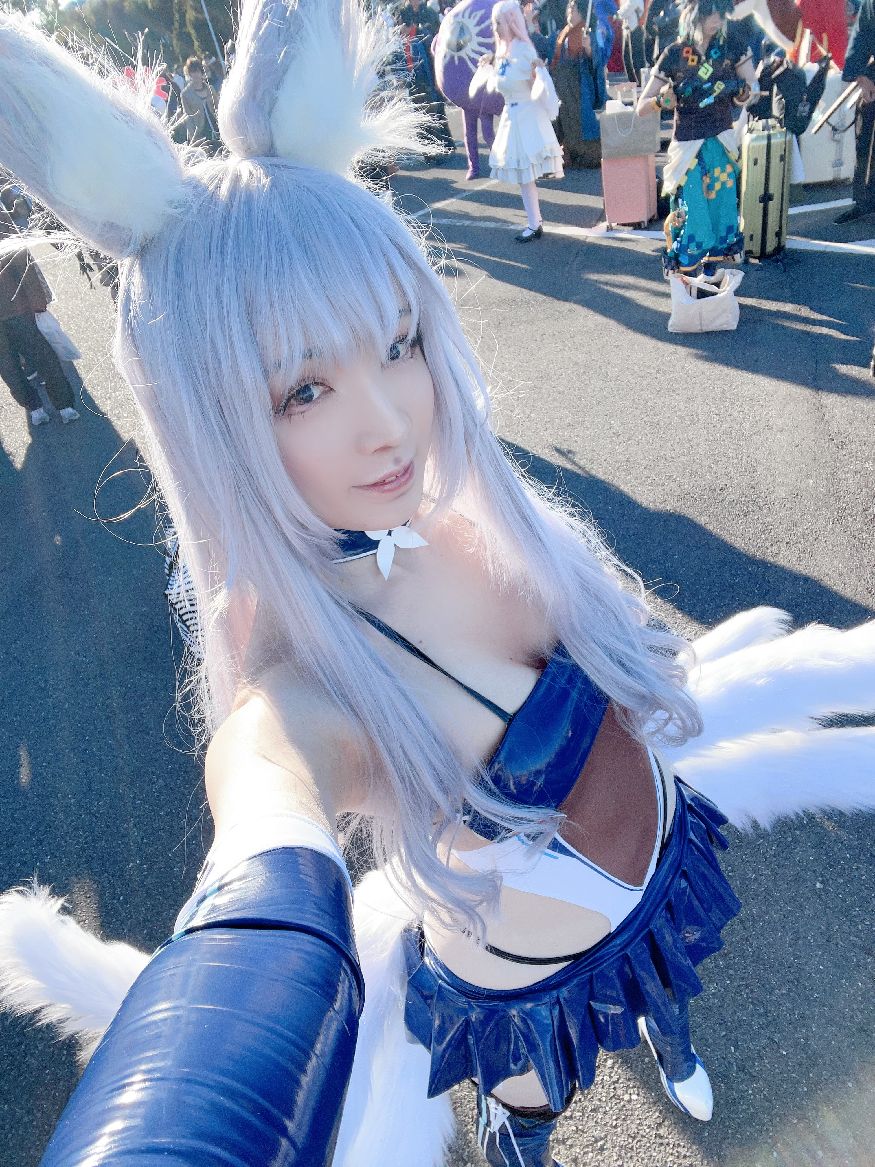 コスプレイヤー　接写 