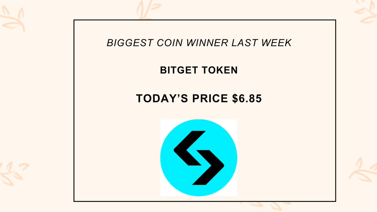 Do you know that Bitget's token marked a 64% increase in the last seven days?
#bitget #token #price