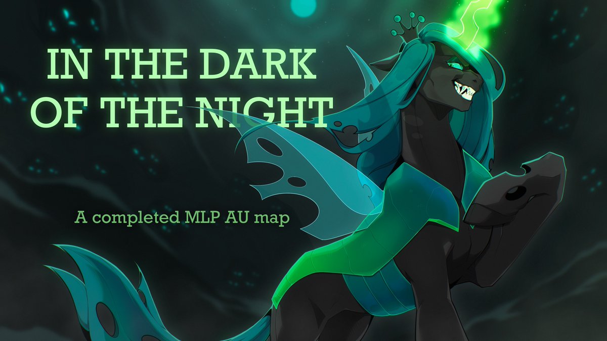 In the dark of the night🖤
(Thumbnail  Entry)
-
Speedpaint  on  YouTube
.
#mlp #mlpart #QueenChrysalis #mlpfanart