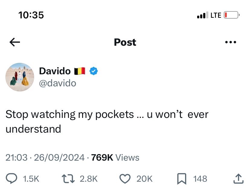 DavidoPolice's tweet image. Don’t say anything just retweet😂❤️