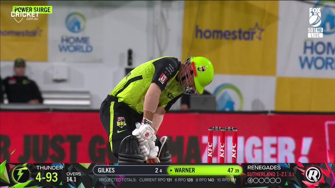 David Warner's first BBL half-century since 2013! 👏 📹 Credits: Twitter/BBL