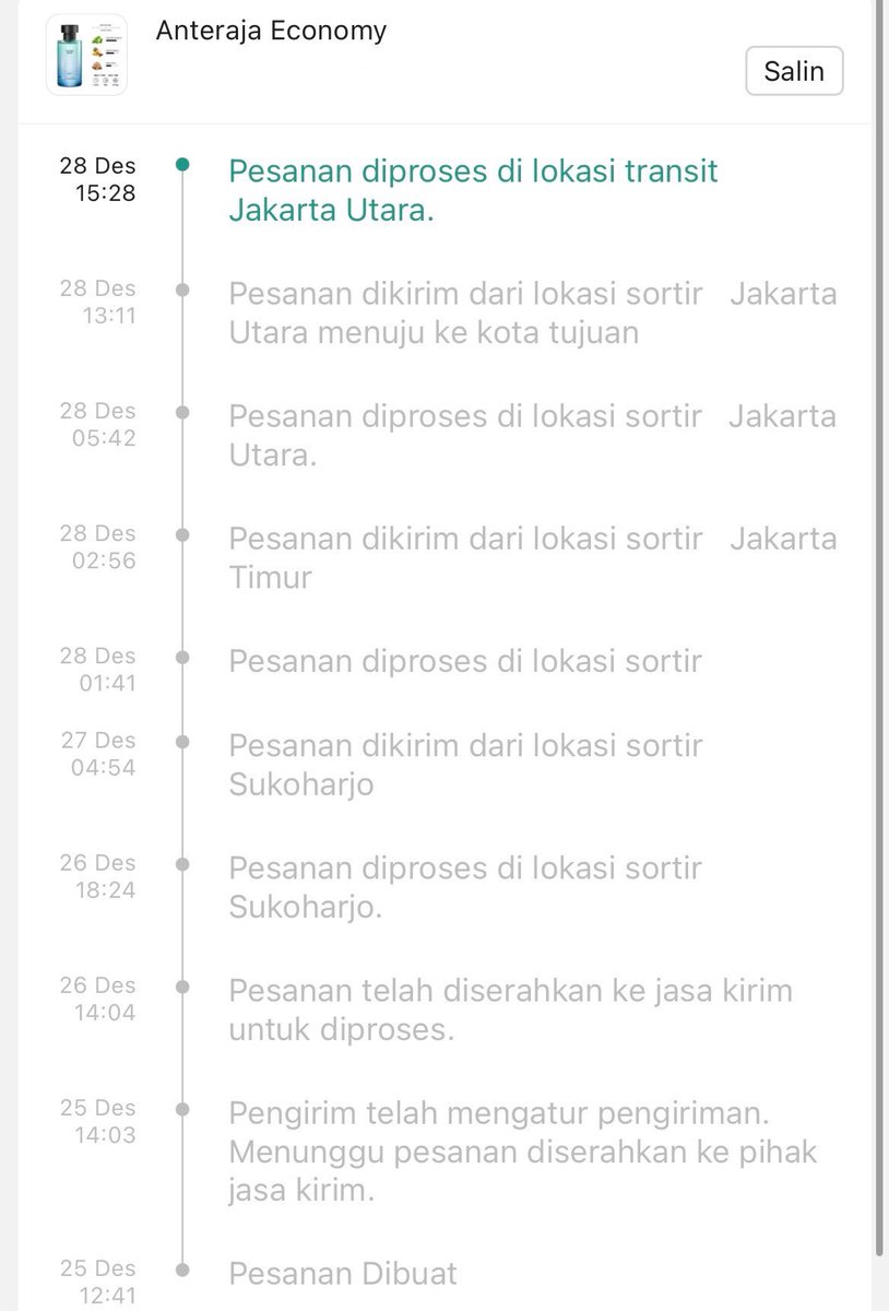 endath_'s tweet photo. @anteraja_id @AnterajaCare emang kurir paling lelet san aneh. Bisa-bisanya paket nyangkut di Jakarta Utara, meskipun udah sempet ke Jakarta Timur tapi balik lagi ke Jakarta Utara. Padahal tujuan paketnya ke Bekasi🙏 https://t.co/ztF4lOQJfV