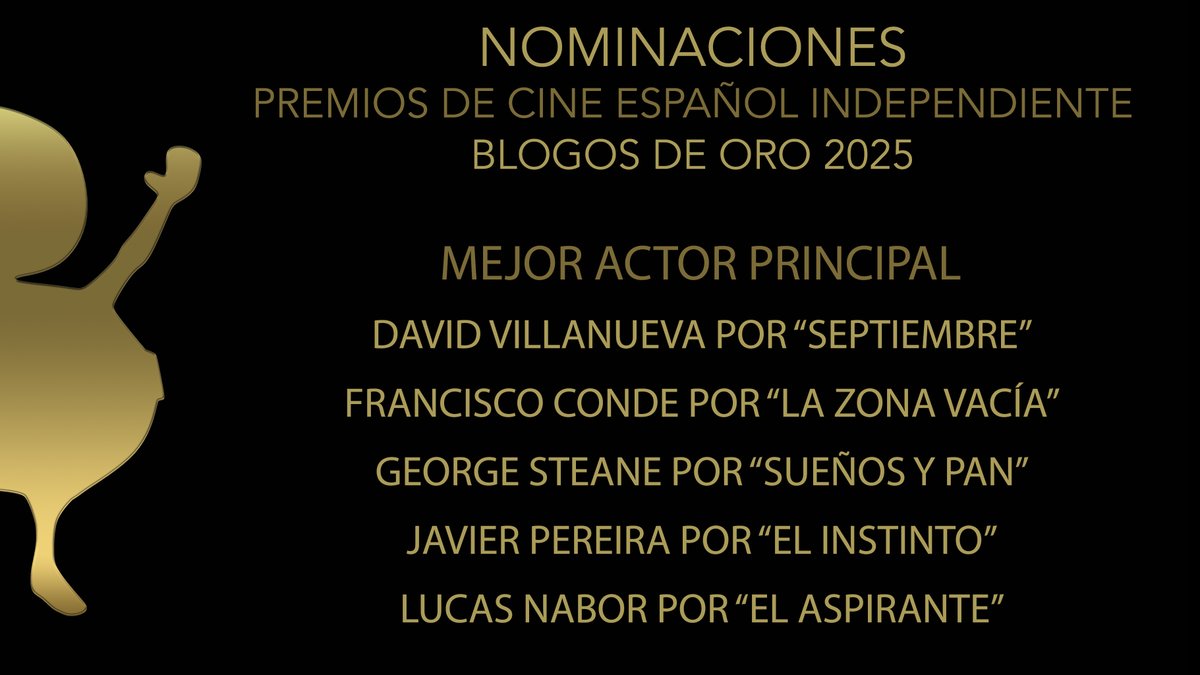 BlogosDeOro's tweet photo. Todos los nominados a Mejor Actor principal de los Premios de Cine español Independiente #BlogosDeOro 2025. https://t.co/O2A7UpncwN