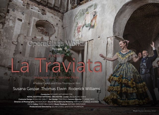 Ready for some Christmas escapism?

OperaGlass Works' beautiful film of La Traviata is available to stream on NOW and will be shown by Sky Arts on New Year's Day.