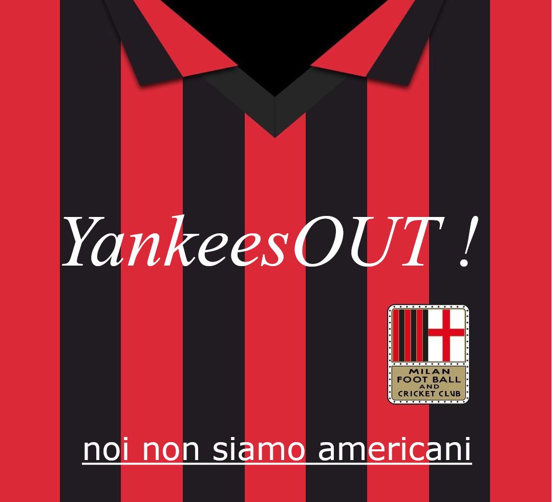 robgarbage's tweet photo. @acmilan Si facciano vedere i veri responsabili!!! 
@Ibra_official @acmilan #furlaniout #moncadaout #scaroniout #redbirdout #CardinaleOut #yankeesout #elliottout https://t.co/cLEHwbAByc