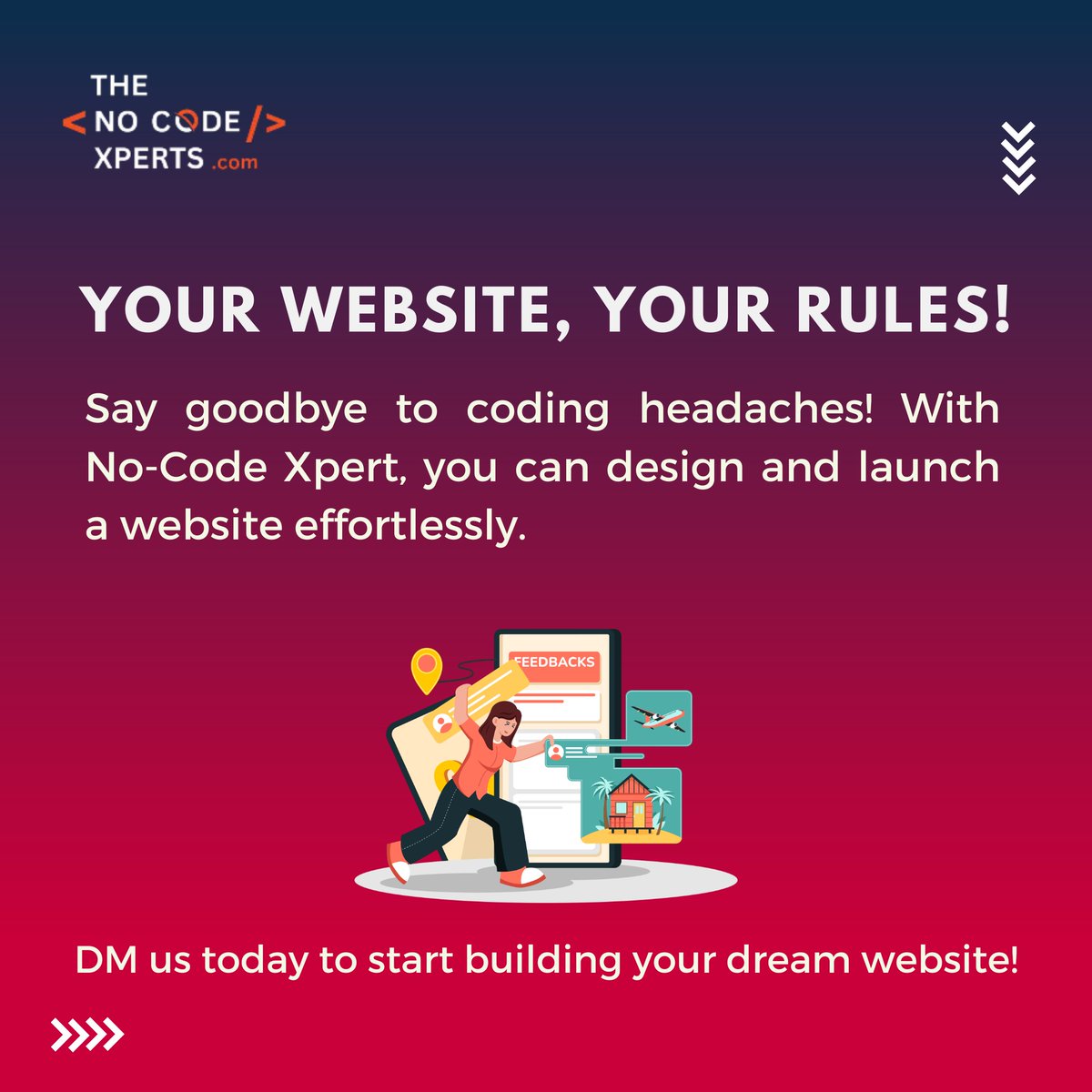 centrelocus's tweet image. Your Website, Your Rules!
Say goodbye to coding headaches! With No-Code Xpert, you can design and launch a website effortlessly.
DM us today to start building your dream website!
.
Visit us: lnkd.in/gg7VZp6R
.
.
#nocodeapps #nocodewebsite #websitedevelopmentservice